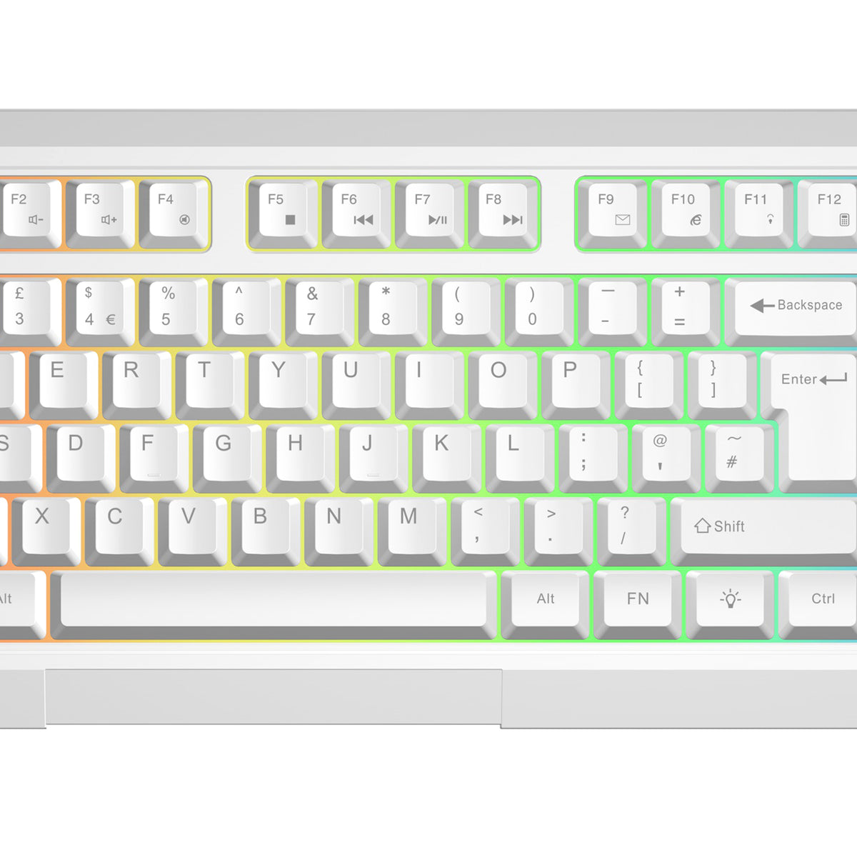 VIDA GAMER WHT 4IN1 USB KB MS HS KIT keyboard Mouse included Gaming QWERTY UK English White