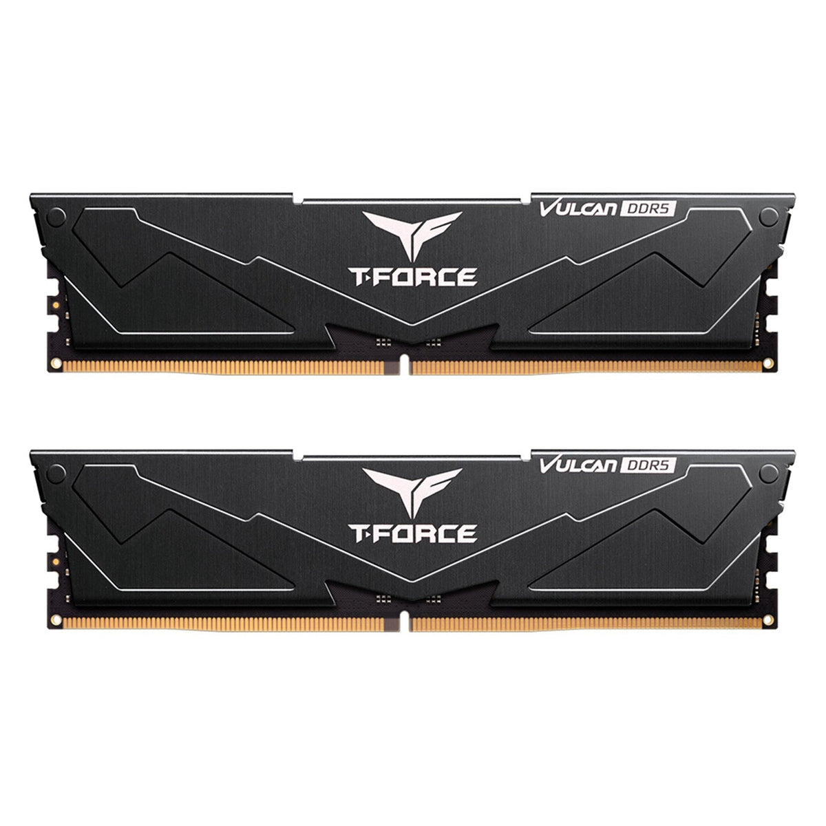 Team T-Force Vulcan FLBD532G6400HC40BDC01 32GB System Memory (2 x 16GB), DDR5 6400, 40-40-40-84, 1.35v, Black, Retail Boxed