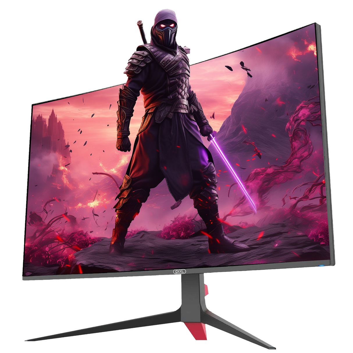 piXL CM32GF5 32 Inch 165Hz HDR Full HD Curved Gaming Monitor with AMD FreeSync & Nvidia G-Sync, 1920 x 1080 Resolution, 1ms Response Time, DisplayPort, HDMI & VESA Mount