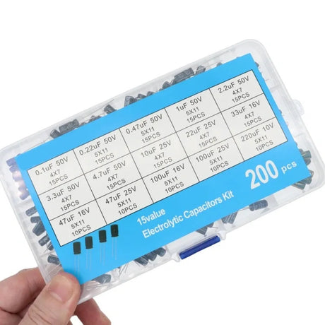 200pcs Electrolytic Capacitor Kit