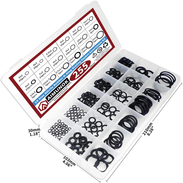 255pcs O-Ring Assortment