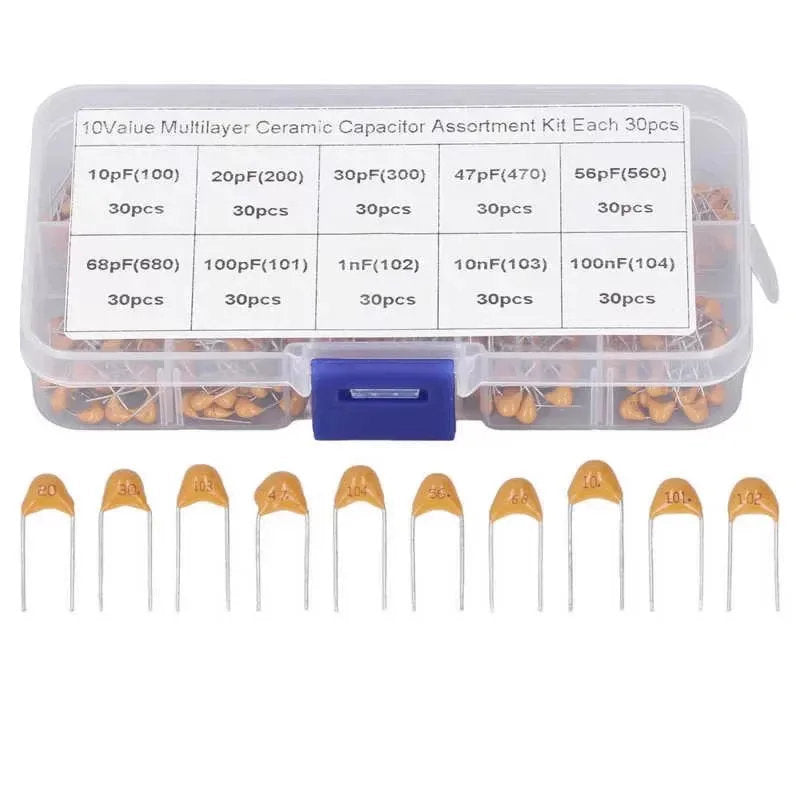 300pcs Ceramic Capacitor Kit