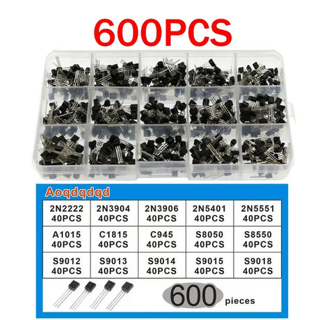 600pcs Transistor Assortment