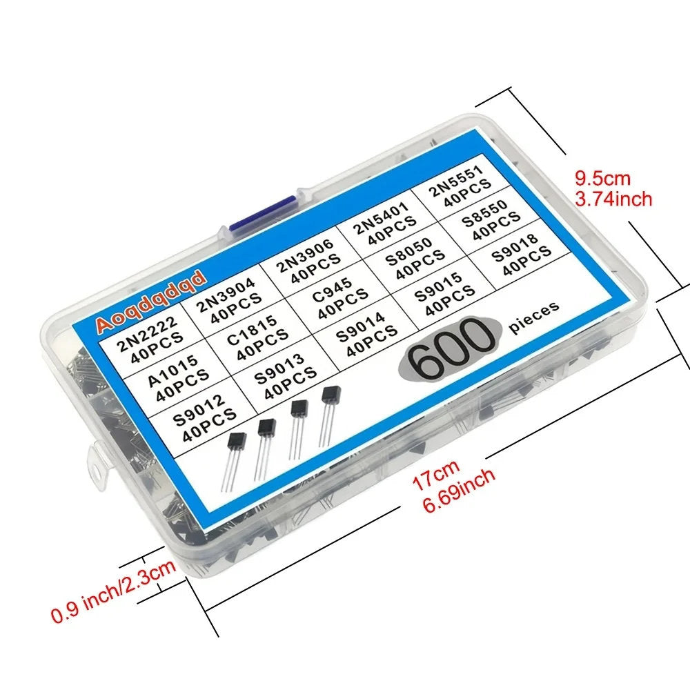 600pcs Transistor Assortment