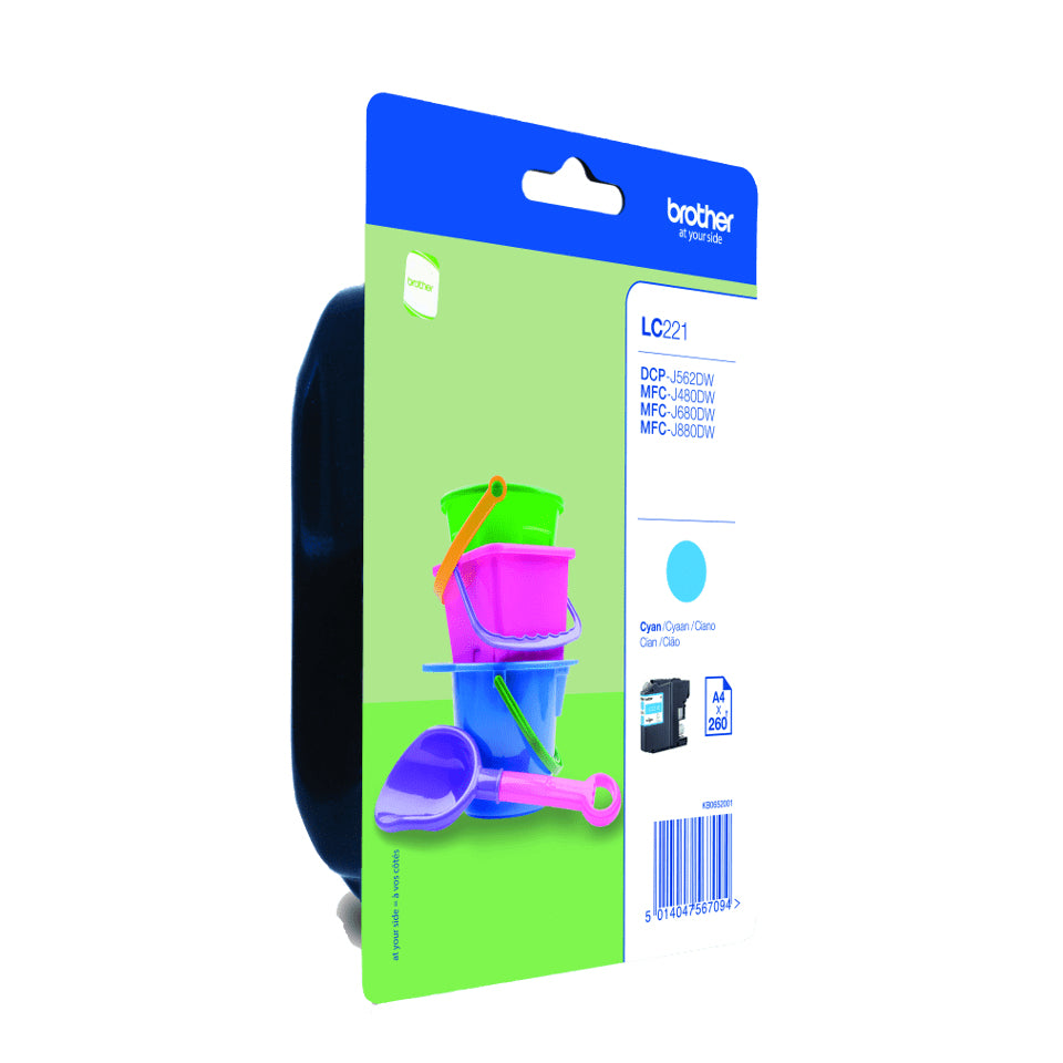 Brother LC221C ink cartridge 1 pc(s) Original Cyan