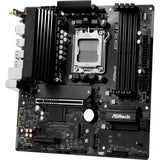 ASRock B850M Pro-A WiFi AMD AM5 Socket Motherboard, Micro-ATX, 4x DDR5 Slots, 3x M.2 Sockets, 2.5GbE LAN, Wi-Fi 6E, 1x DisplayPort / 1x HDMI Port