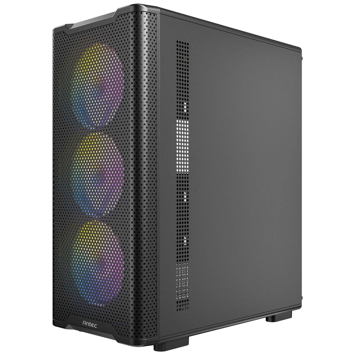 Antec VX310 ARGB Mid-Tower Gaming PC Case - Pre-Installed 4 x 120mm ARGB Fans, Tempered Glass Side Panel, High-Airflow Mesh Front - ATX/Micro-ATX/ITX