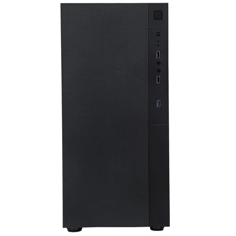 CIT Silent ES Black Mid-Tower Low Noise Computer Case with 2 x 120mm PWM Cooling Fans Included Sound Dampening Material