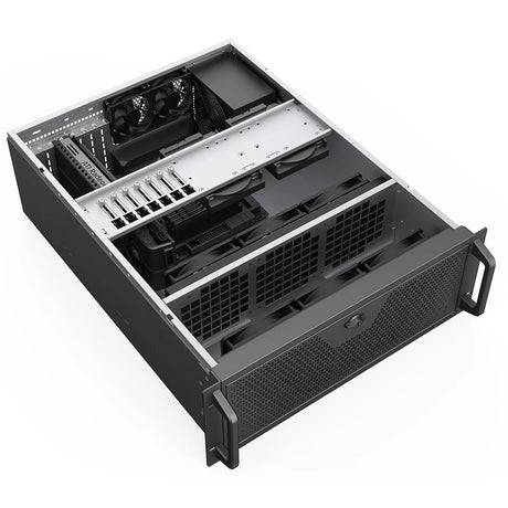 Codegen CSCG4U600GP 4U Rackmount Server Case, 600mm Deep, SSI-EEB/E-ATX/ATX/Micro-ATX Compatible, 8 PCI Expansion Slots, Dual 80mm PWM Cooling Fans, USB-C & USB 3.0