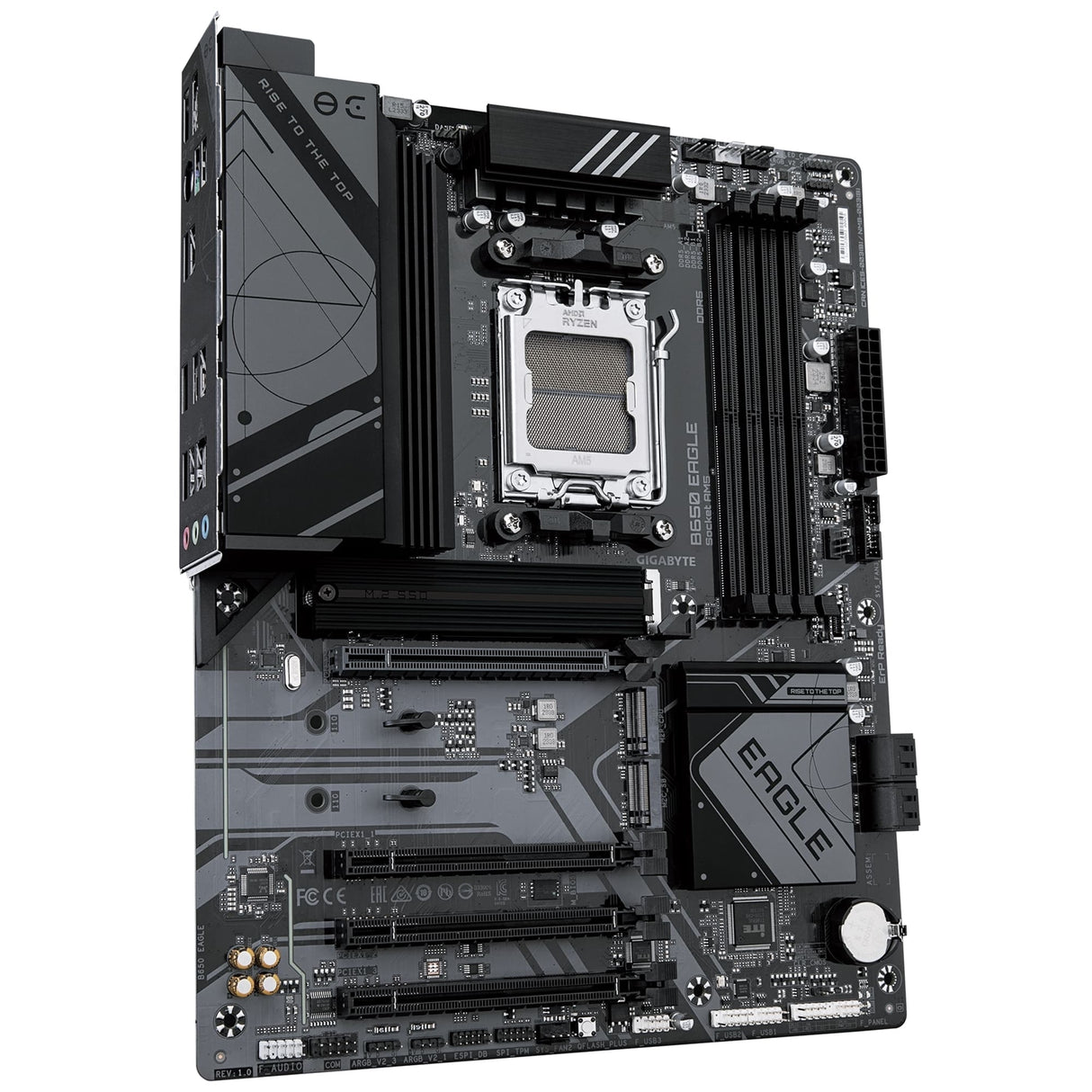 Gigabyte B650 EAGLE AMD AM5 Socket Motherboard, ATX, 4x DDR5 Slots, 3x M.2 Sockets, Fitted I/O Shield, GbE LAN, 1x DisplayPort / 1x HDMI Port