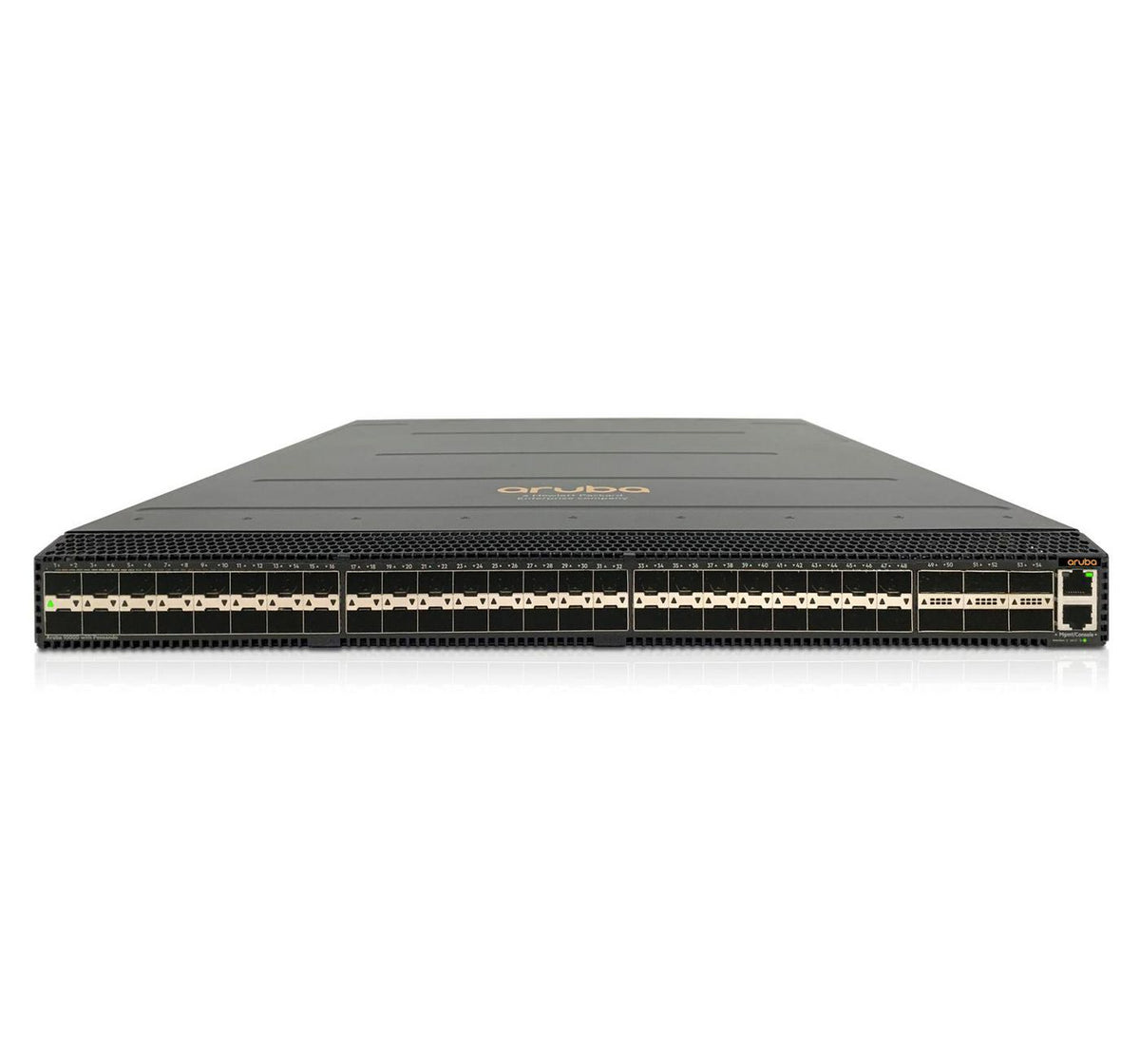 Hewlett Packard Enterprise Aruba CX 10000-48Y6C Distributed Services Back-to-Front 6 Fans 2 Power Supplies Bundle