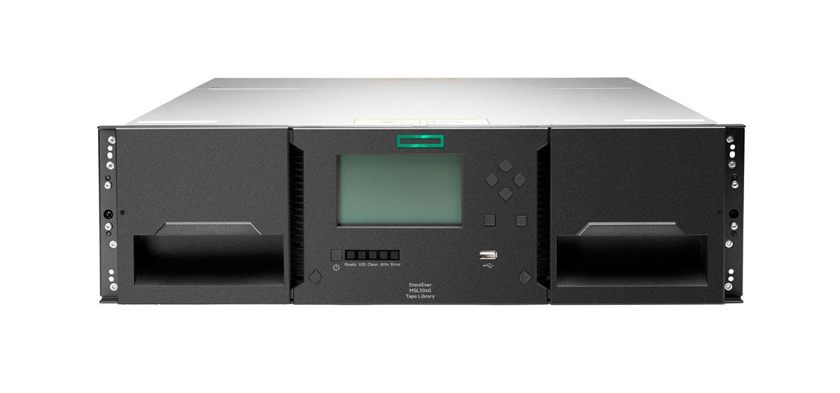 Hewlett Packard Enterprise Storage MSL3040 Tape Library 1x MSL LTO-9 Fibre Channel 20x LTO-9 45TB Data Cartridges