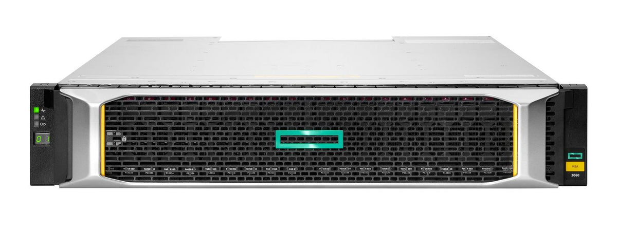 Hewlett Packard Enterprise MSA 2060 SFF 2x10/25GbE iSCSI 4-port Controller Storage Array