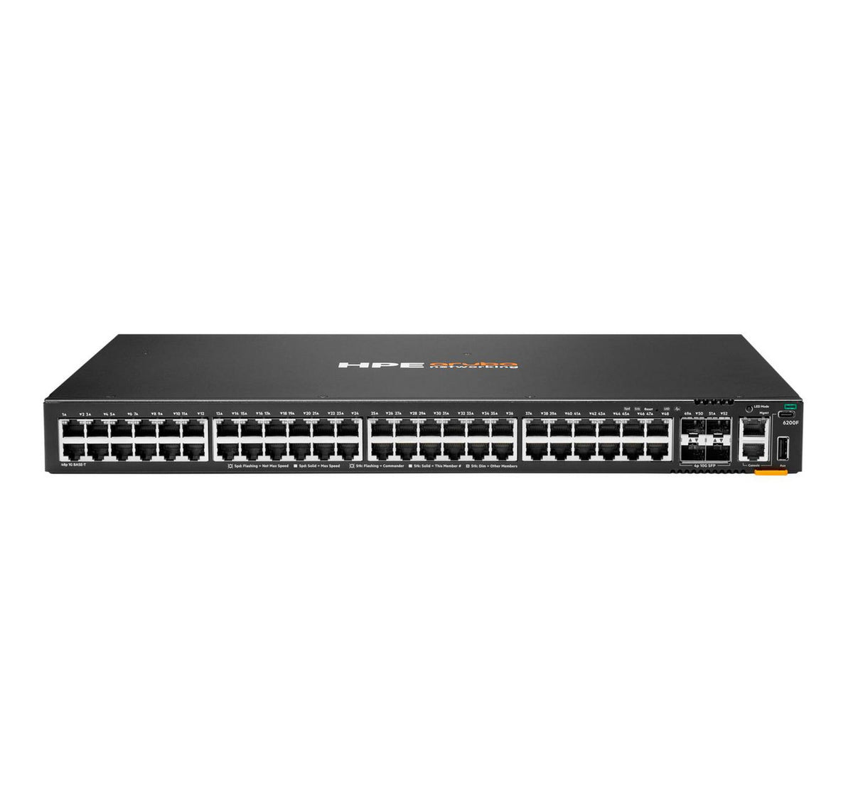 Hewlett Packard Enterprise Aruba Networking CX 6200F 48G 4SFP+ Switch