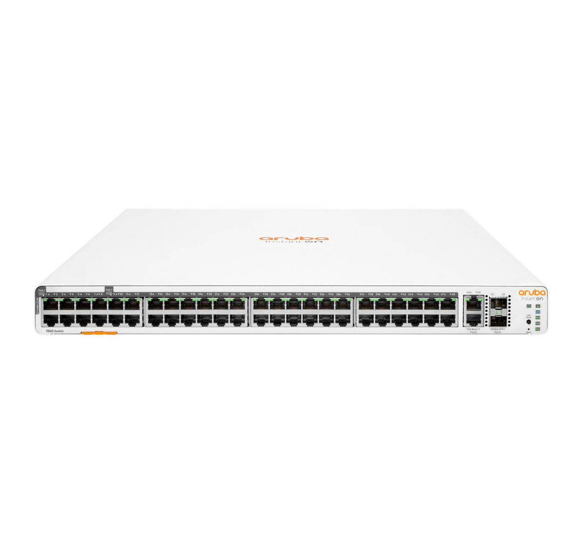 Hewlett Packard Enterprise Aruba Instant On 1960 48G 40p Class4 8p Class6 PoE 2XGT 2SFP+ 600W Switch