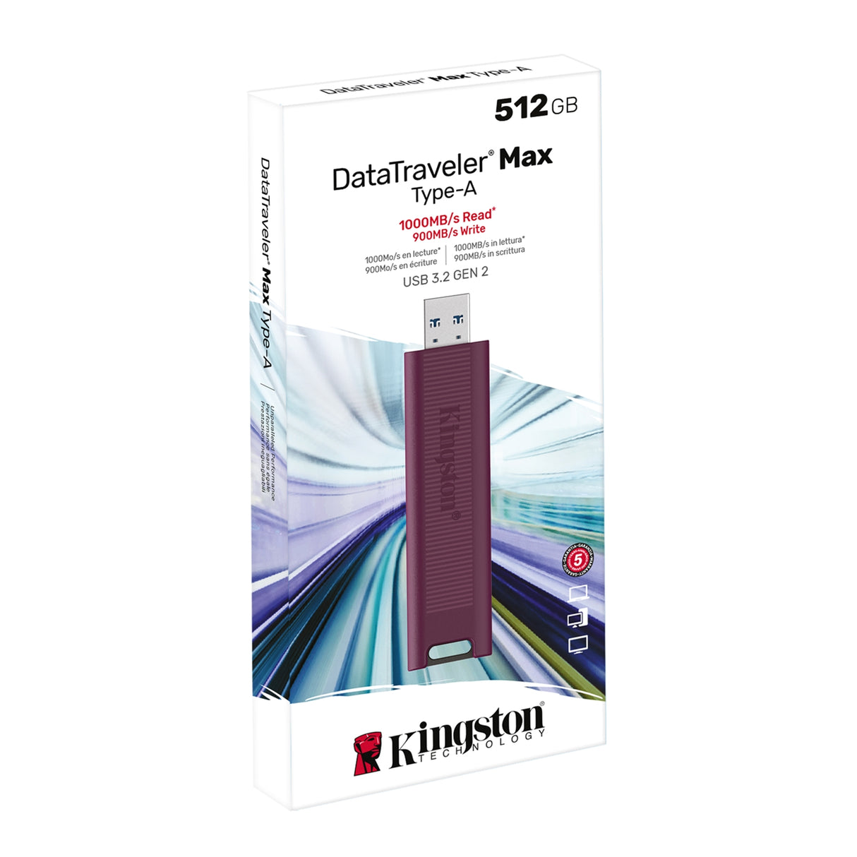 Kingston DataTraveller Max DTMAXA/512GB 512GB USB 3.2 Gen 2 Flash Drive
