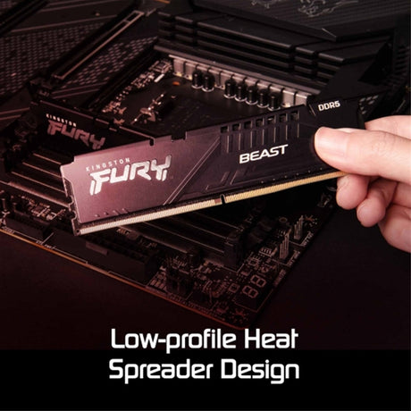 Kingston FURY Beast KF560C36BBE-8 8GB (1x 8GB) DIMM System Memory, 6000MHz, DDR5, CL36, Black, Intel XMP, AMD EXPO