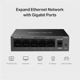 Mercusys MS105GS 5 Port Gigabit Ethernet Network Switch Steel Case