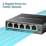 TP-Link TL-SG105E 5-Port Metal Gigabit Easy Smart Switch