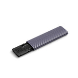 Netac M.2 NVMe/SATA External Enclosure, USB3.1, Aluminum, 10Gbps, USB C to C, USB C to A