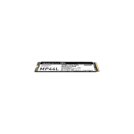 Team MP44L (TM8FPK500G0C101) 500GB NVMe SSD, PCIe Gen4, M.2 Interface, 2280, Read 5000 MB/s, Write 3700 MB/s, 5 Year Warranty