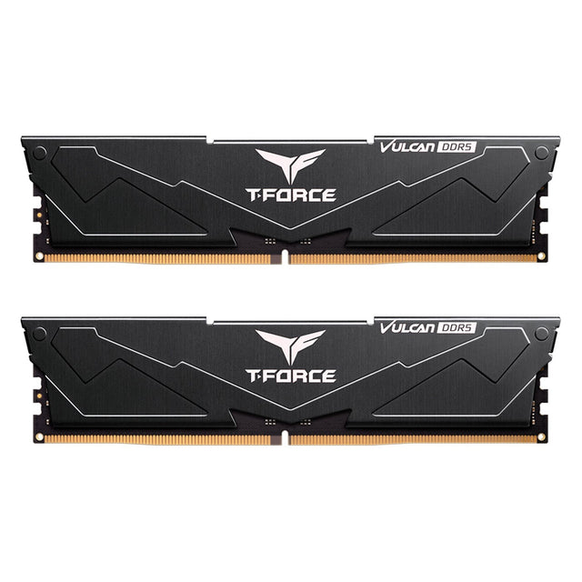 Team T-Force Vulcan FLBD532G6400HC40BDC01 32GB System Memory (2 x 16GB), DDR5 6400, 40-40-40-84, 1.35v, Black, Retail Boxed