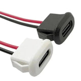 USB C Power Connector 3A Female Panel Mount