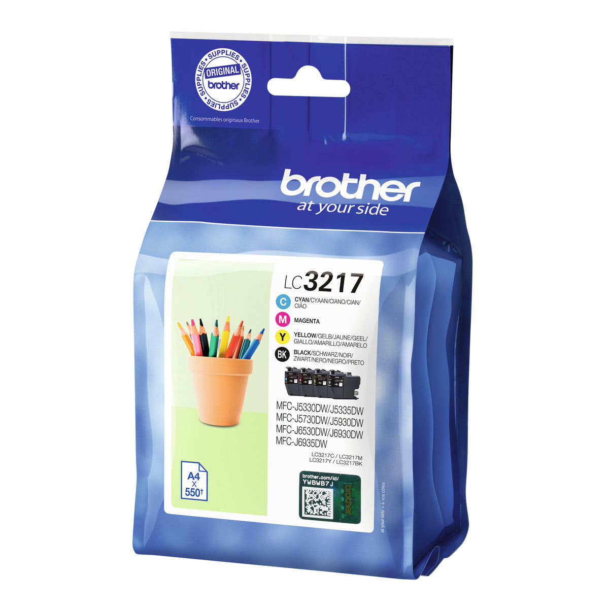 Brother LC3217VAL ink cartridge 4 pc(s) Original Black, Cyan, Magenta, Yellow