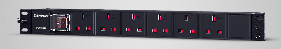 CyberPower PDU11310 power distribution unit (PDU) 6 AC outlet(s) 1U Black